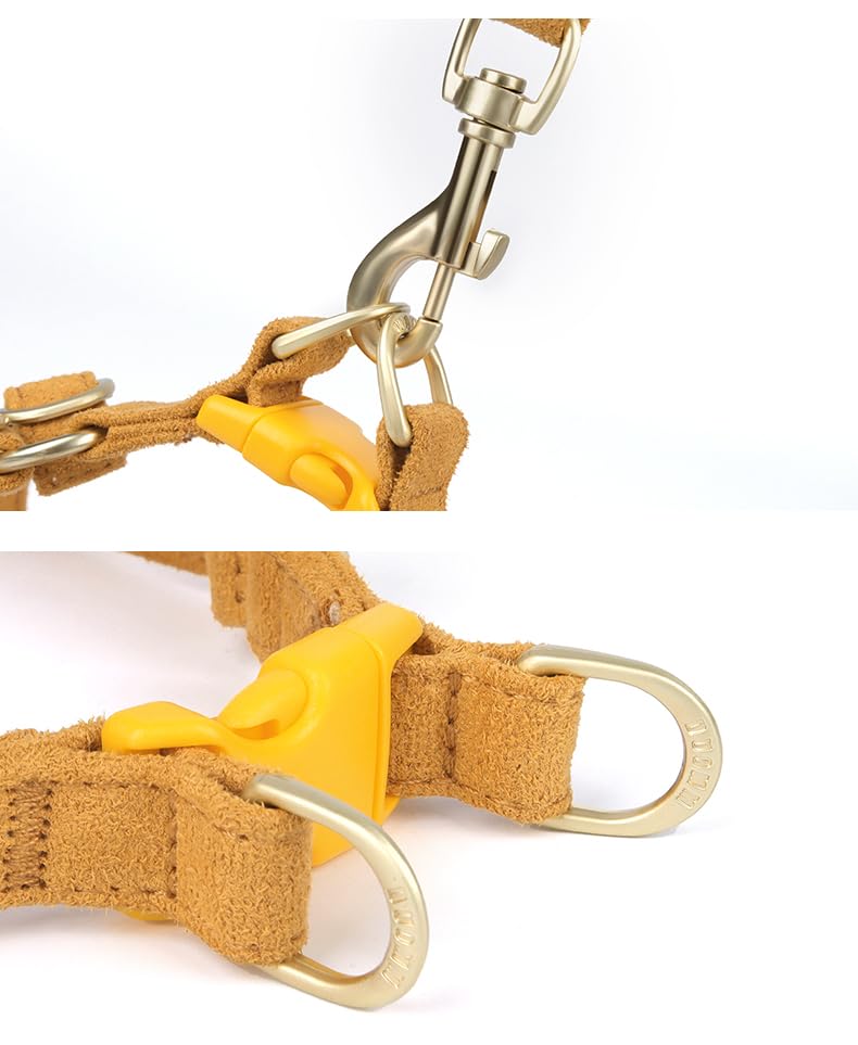 Folded Edge Square H-Style Harness for Small & Medium Dogs – Adjustable, No-Pull, Lightweight & Secure Pet Vest