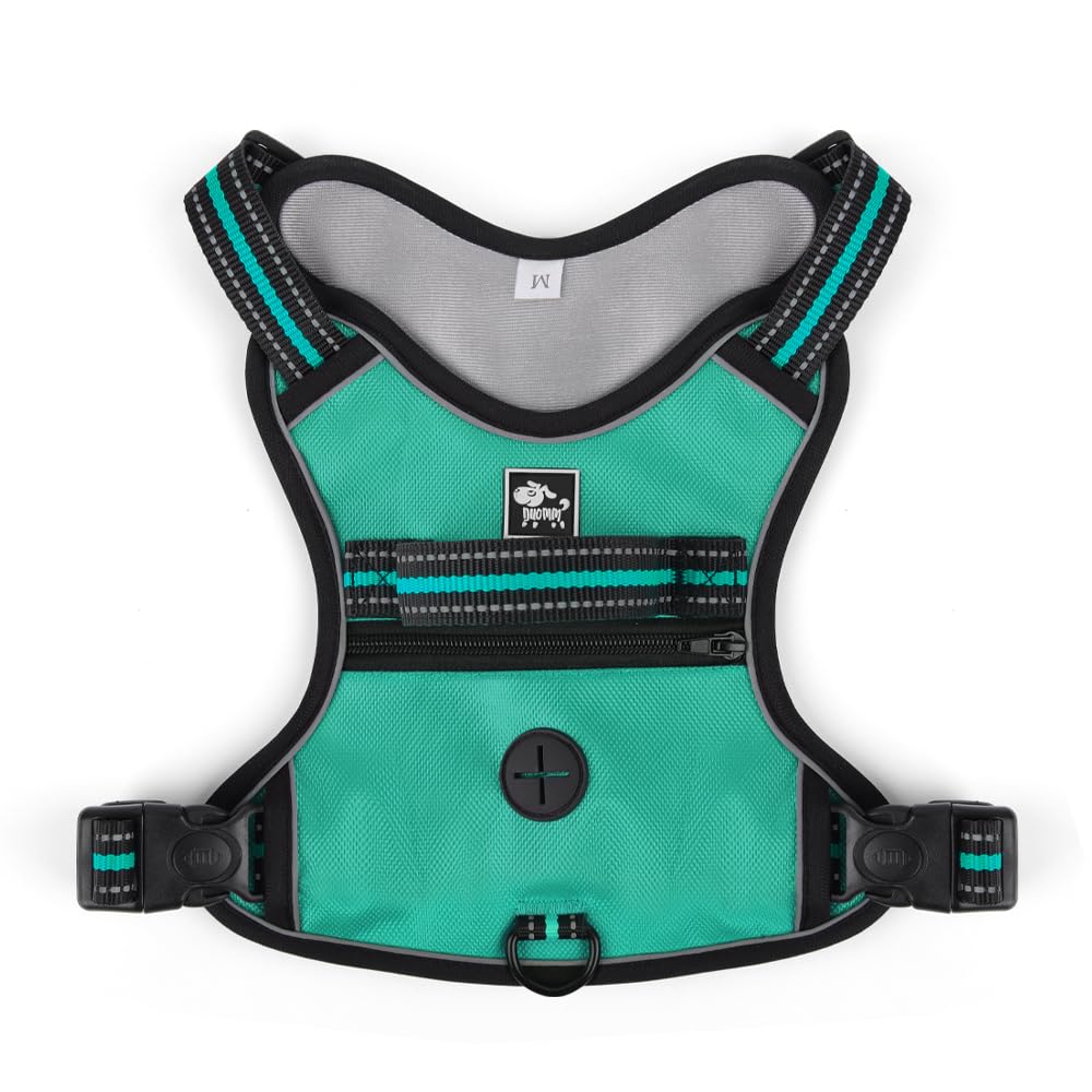 No-Pull Dog Harness with Storage Space, Reflective Design, Adjustable Straps, Oxford Cloth Material