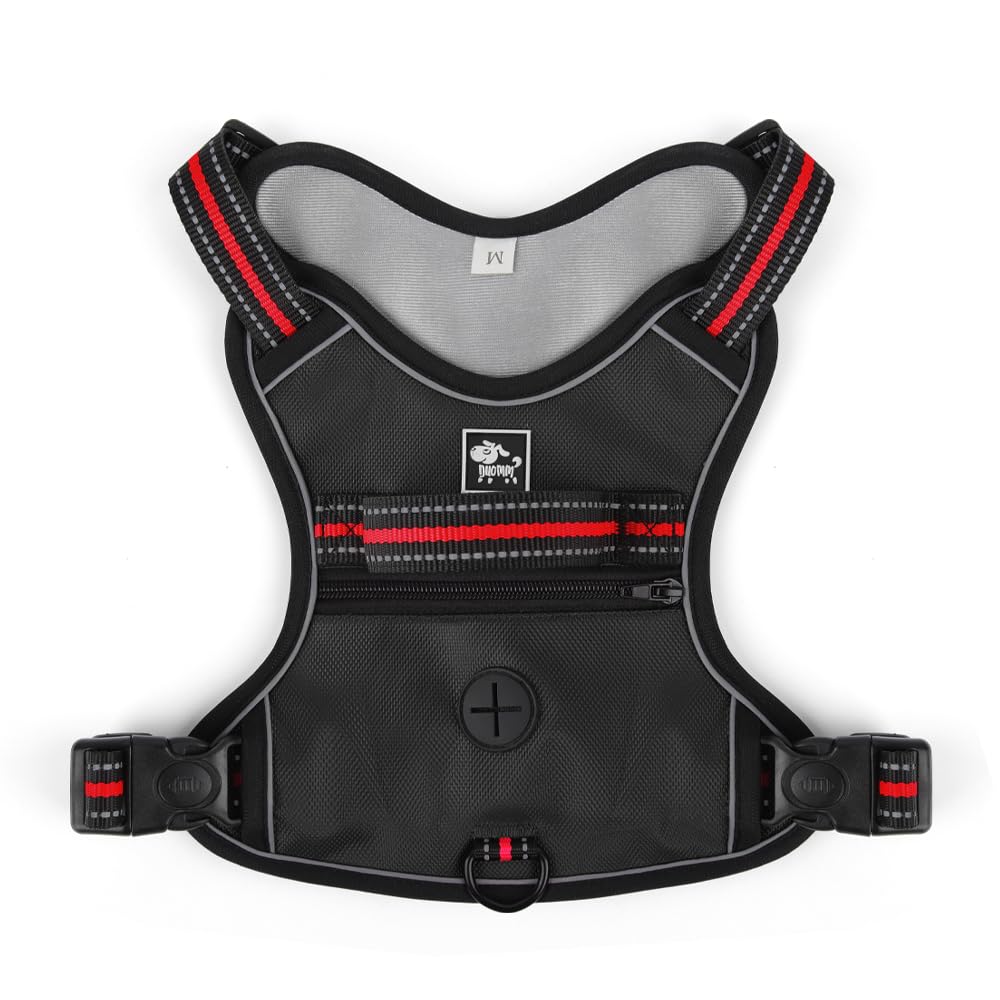 No-Pull Dog Harness with Storage Space, Reflective Design, Adjustable Straps, Oxford Cloth Material