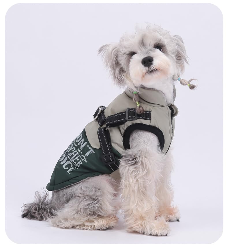 Winter Waterproof Dog Coat – Reflective, Color-Block Warm Jacket for Small & Medium Dogs