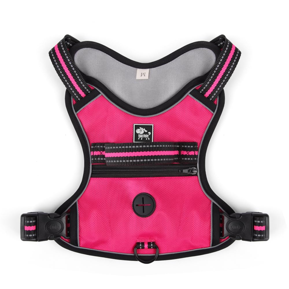 No-Pull Dog Harness with Storage Space, Reflective Design, Adjustable Straps, Oxford Cloth Material