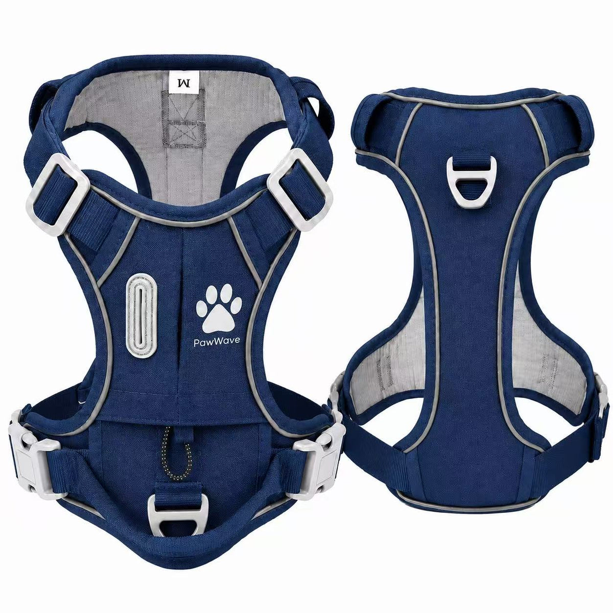 Hidden Tracker Pocket No-Pull Dog Harness, Reflective & adjustable